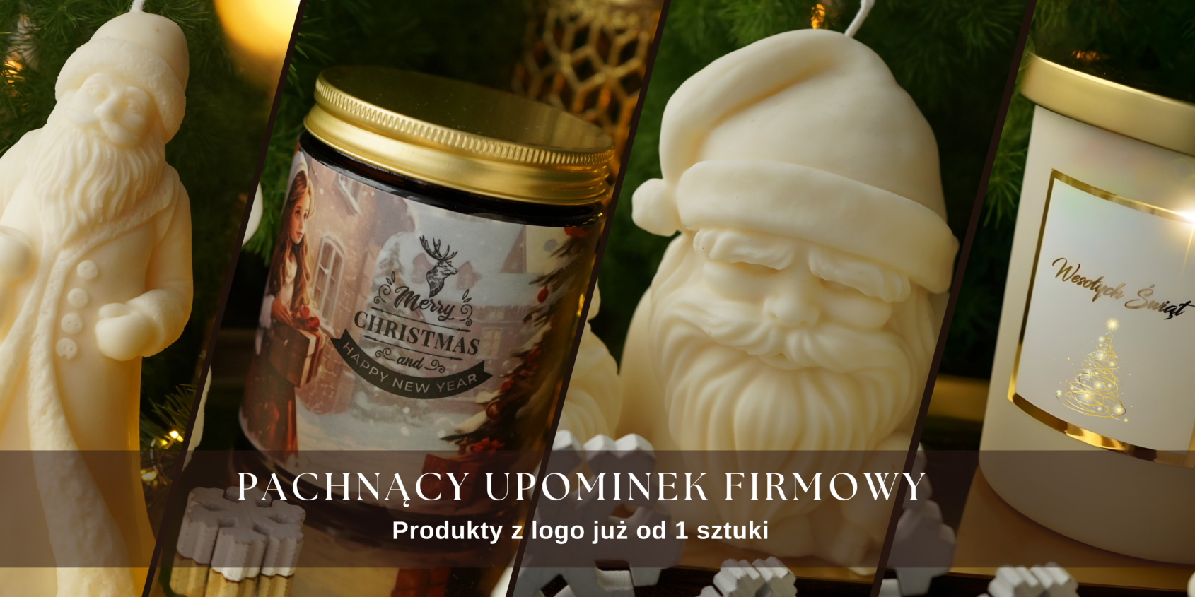 Świece z logo firmy